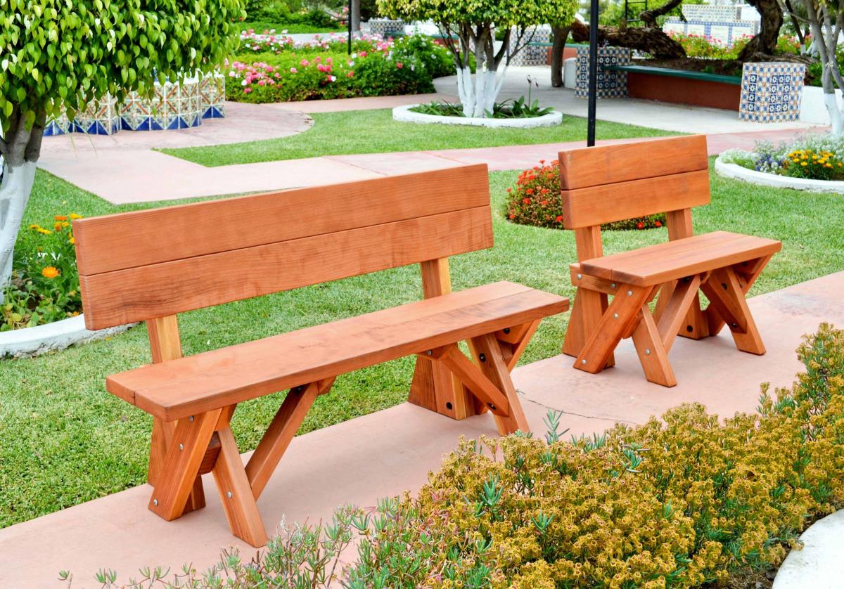 Hardwood picnic bench store