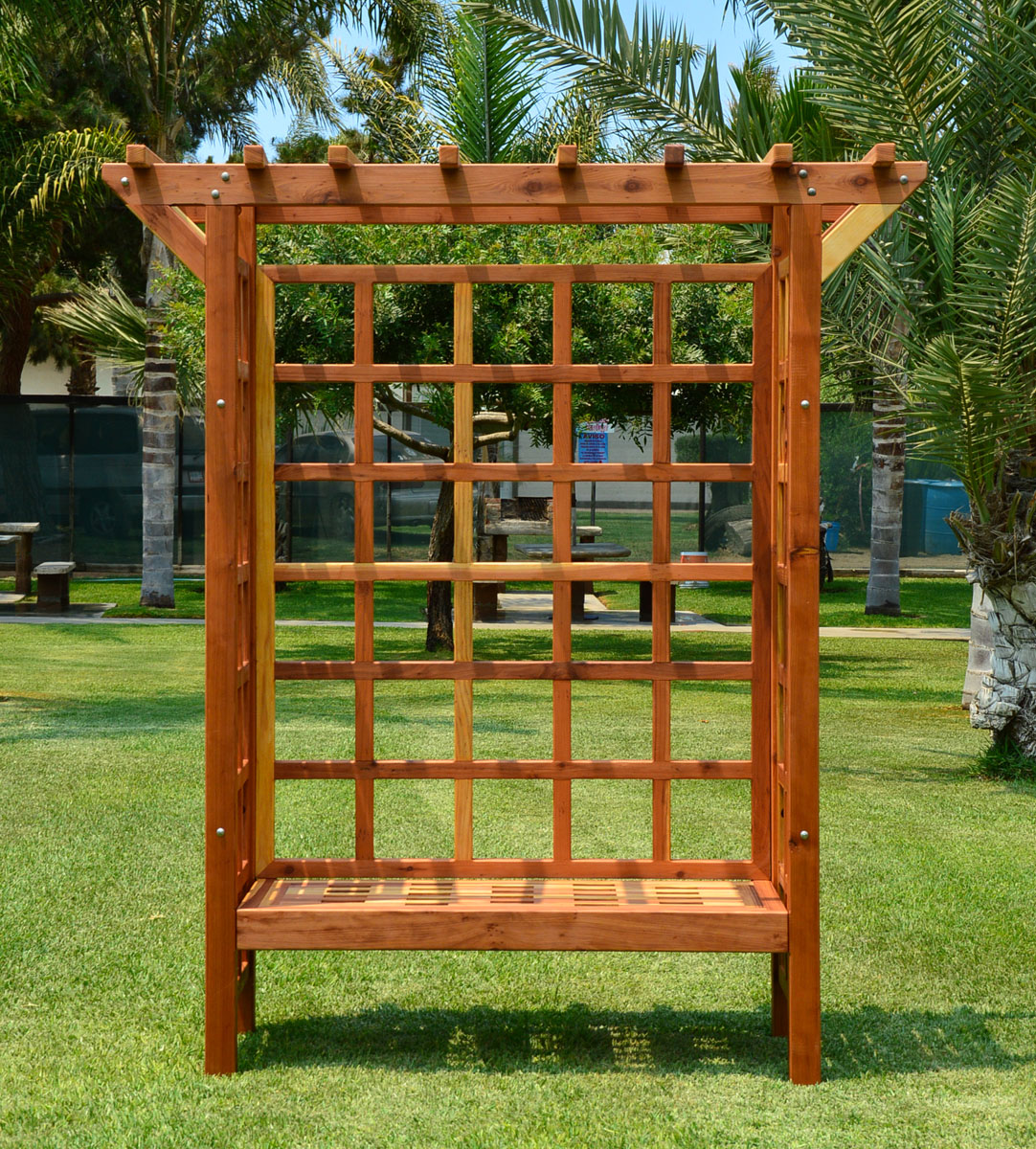 Garden Arbor Bench | Forever Redwood