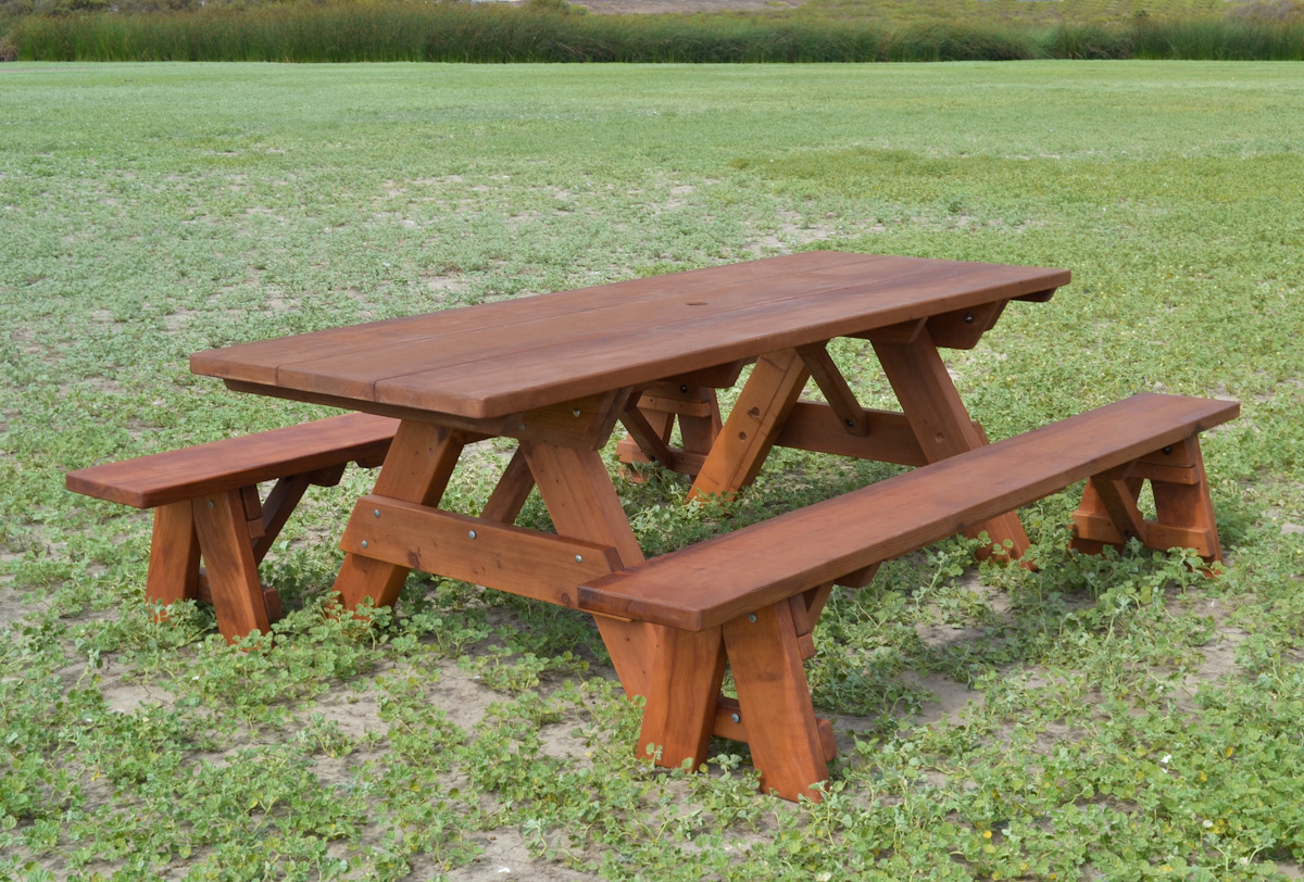 Large Wooden Picnic Table, Custom Wood Picnic Table Kit