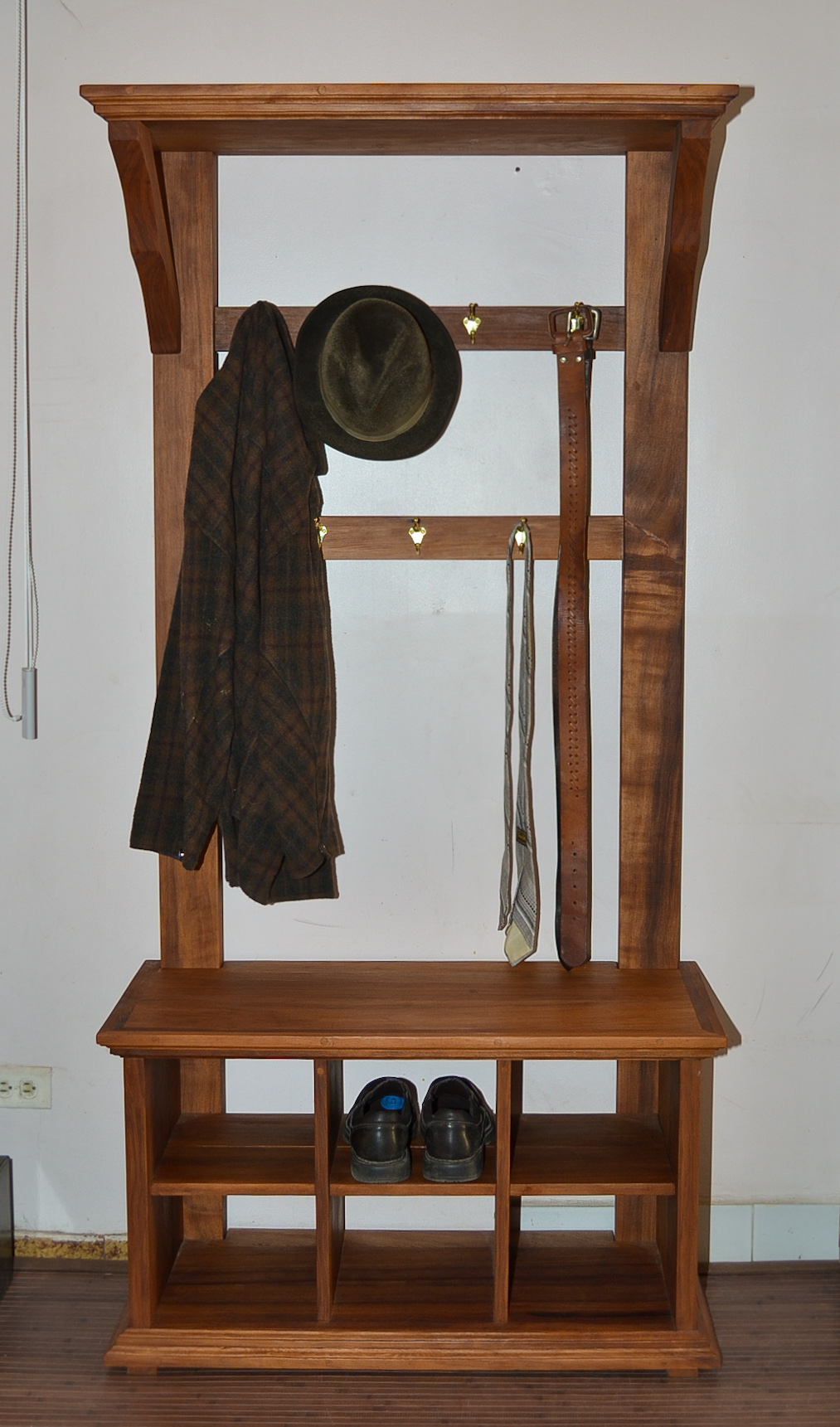 Julia s Hall Tree Indoor Furniture Forever Redwood