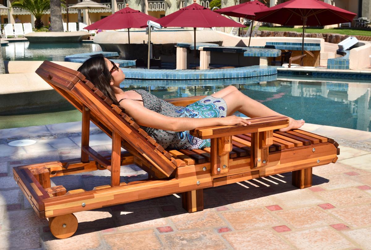 Redwood chaise lounge cheap