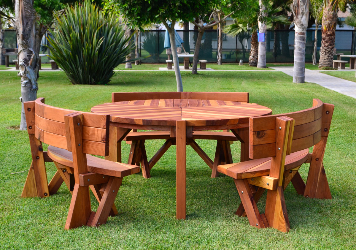 Retro shop outdoor table
