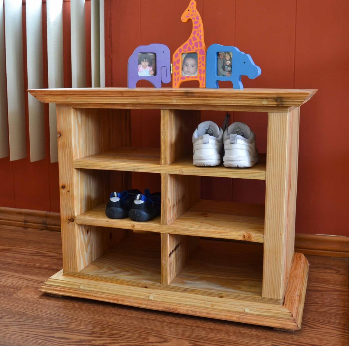 Wooden shoe cubby hot sale
