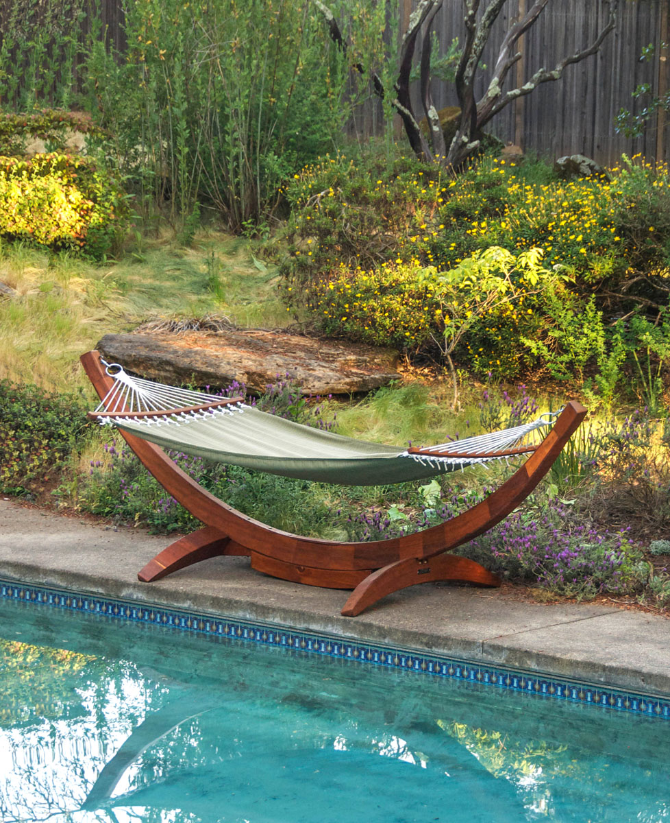 Hammock with stand deals and cover