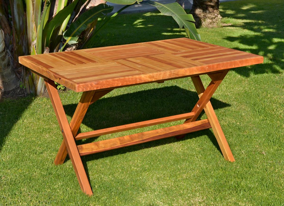 outdoor rectangular folding table: custom table-top design