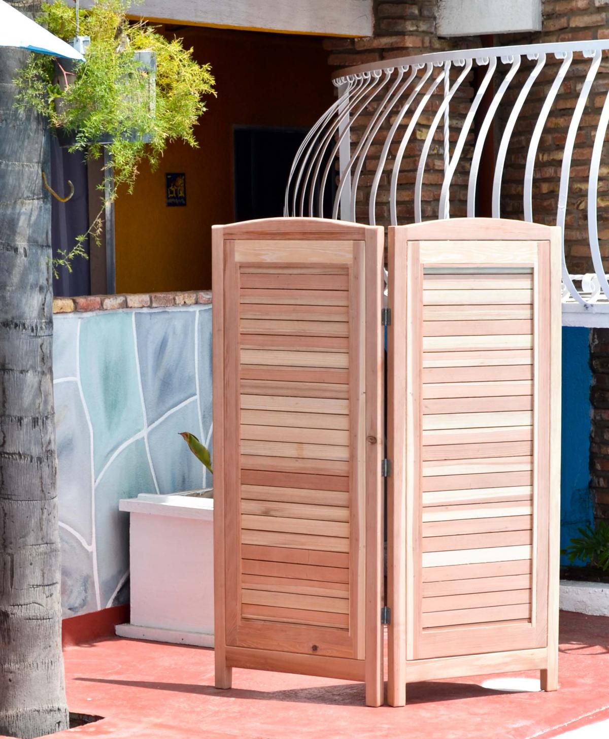 Privacy Screen Wood Living Room Furniture Forever Redwood