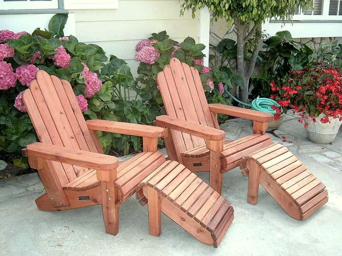 Redwood Adirondack Chair Custom Wood Adirondack Chairs