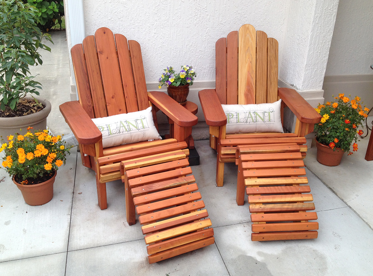 Redwood Adirondack Chair: Custom Wood Adirondack Chairs