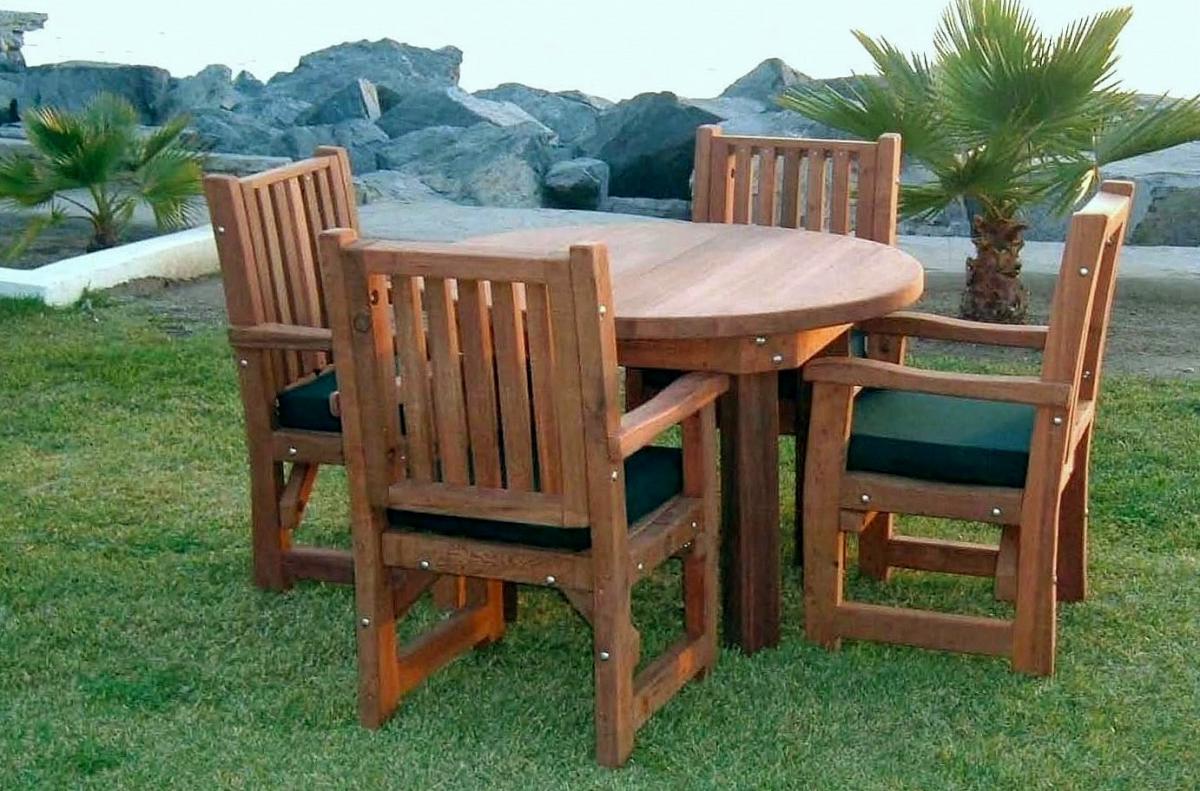 Durable Outdoor Patio Table, Custom Wood Round Tables