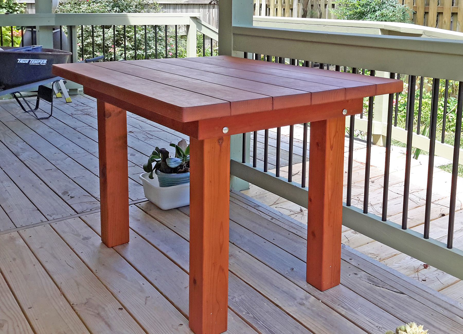 Redwood Patio Table Custom Made Redwood Dining Tables