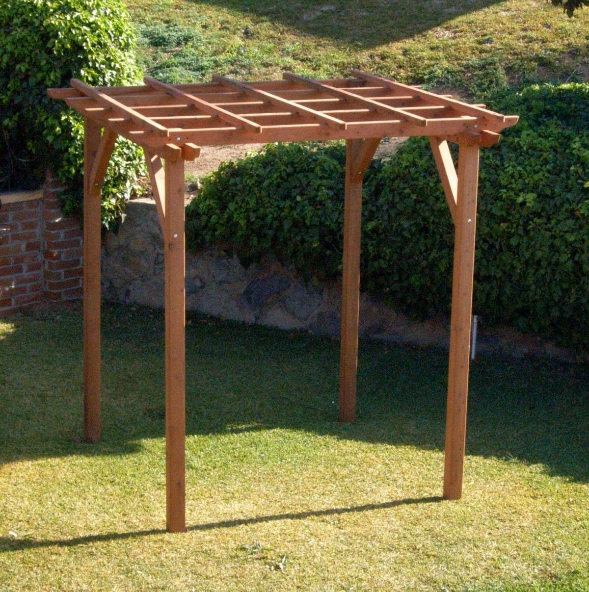 Small Garden Pergola Kit Custom Made From Redwood