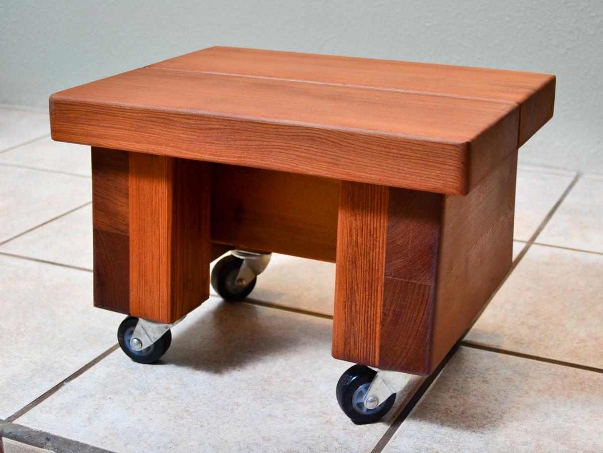Small Wooden Foot Stools, Footrest Wooden Stool
