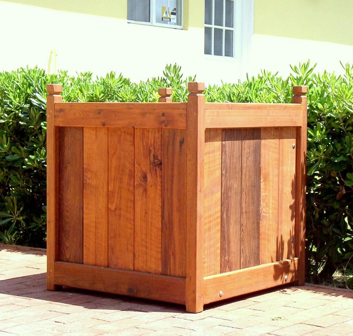 The Sonoma Finial Planters, Built to Last Decades Forever Redwood