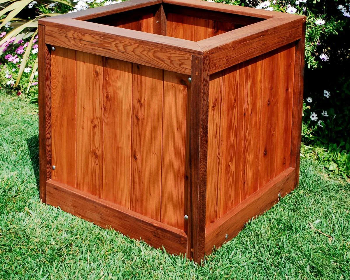 Large Wooden Planters | Forever Redwood