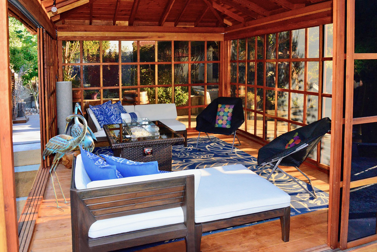 Gazebo with Sliding Doors DIY Redwood Gazebo Kit for Sale