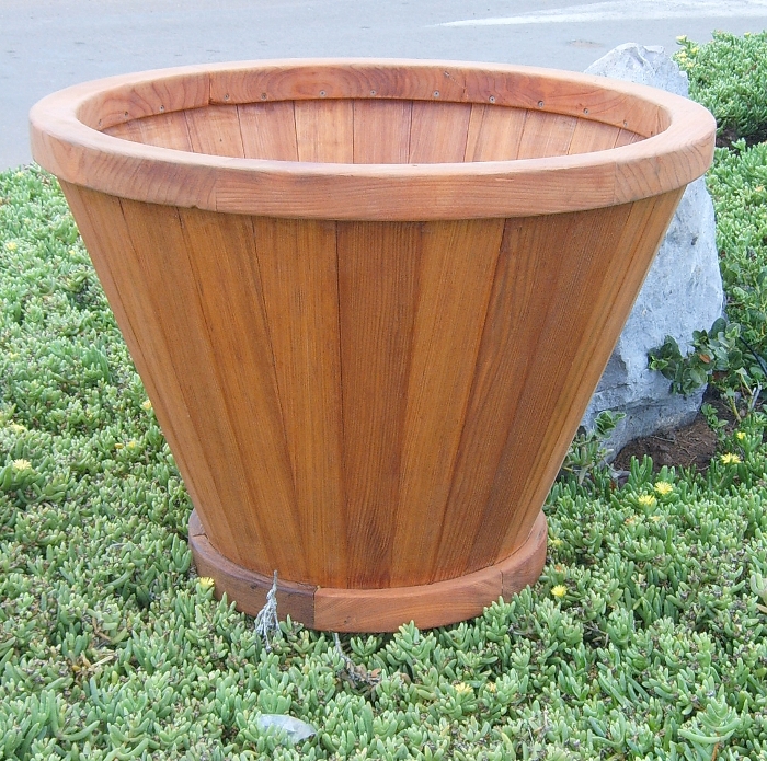 The Vase Planters, Built to Last Decades Forever Redwood