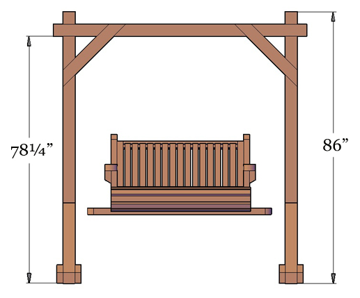 Height Of Swing With Roof Height Of Swing With Roof