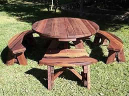 6 ft Picnic Table with Unattached 6 ft Benches - 36 in wide tabletop - Mosaic Eco-Wood