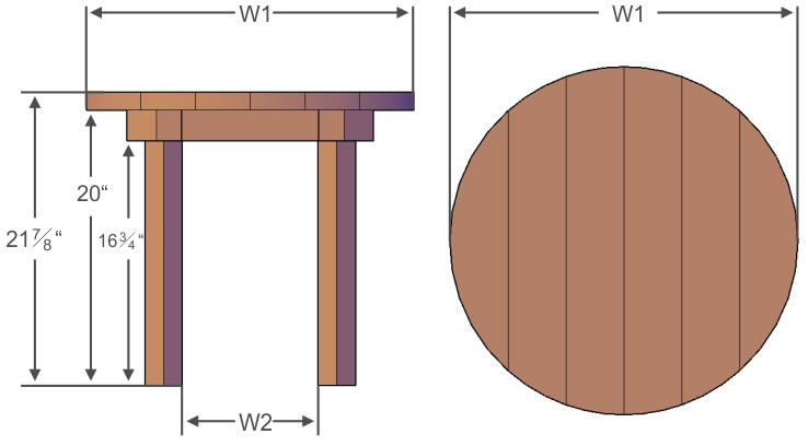 kids circle table