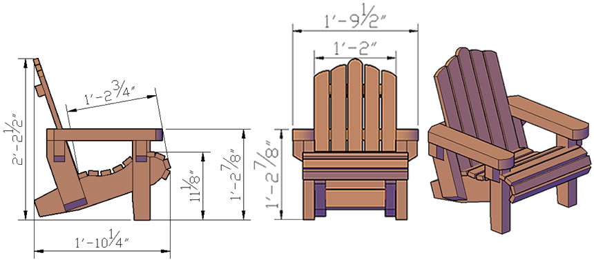 Adirondack Chair Dwg Free Outdoor Chair Woodworking Plans