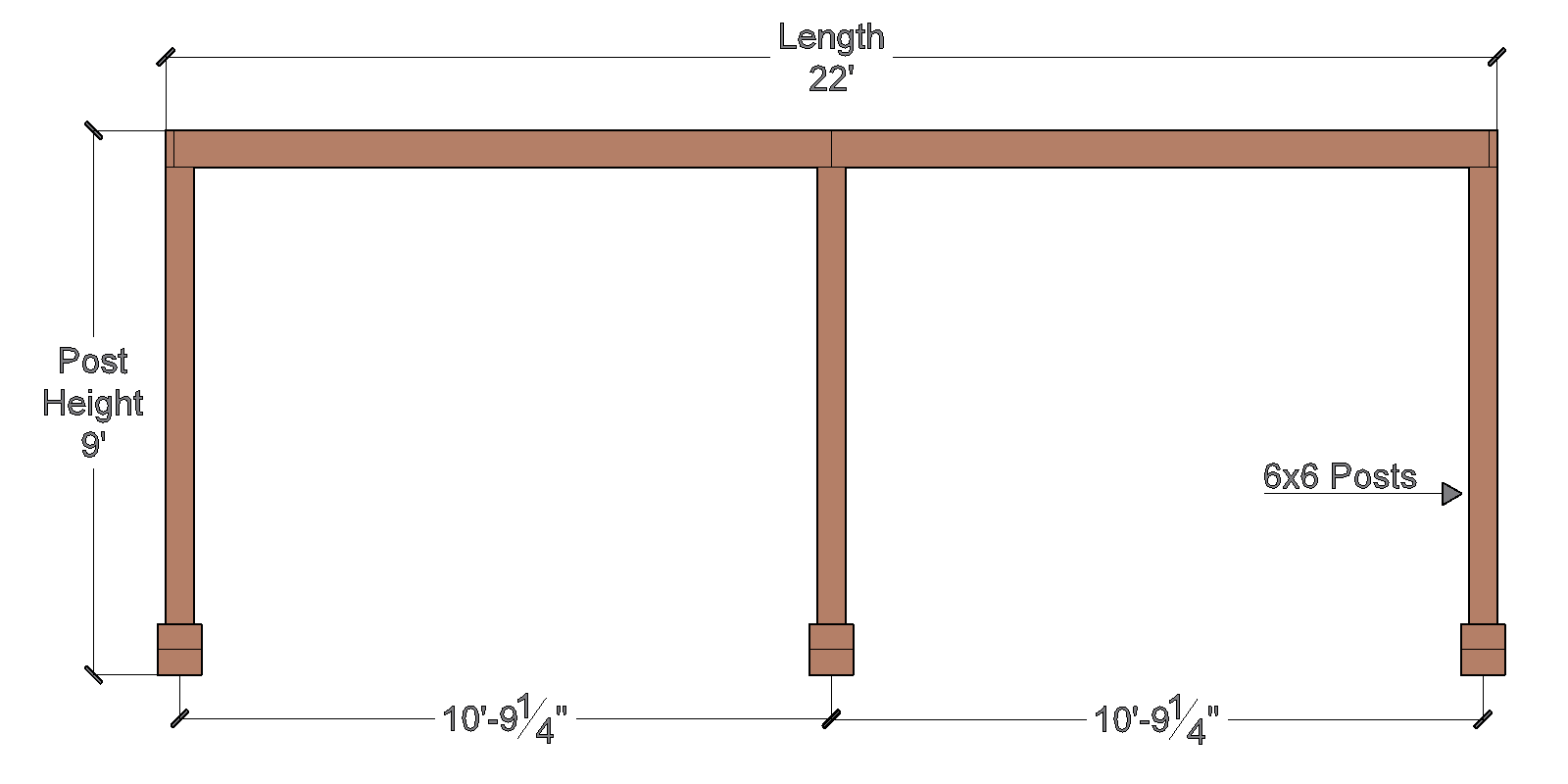 the-silverado-modern-pergola-6x6-front-view