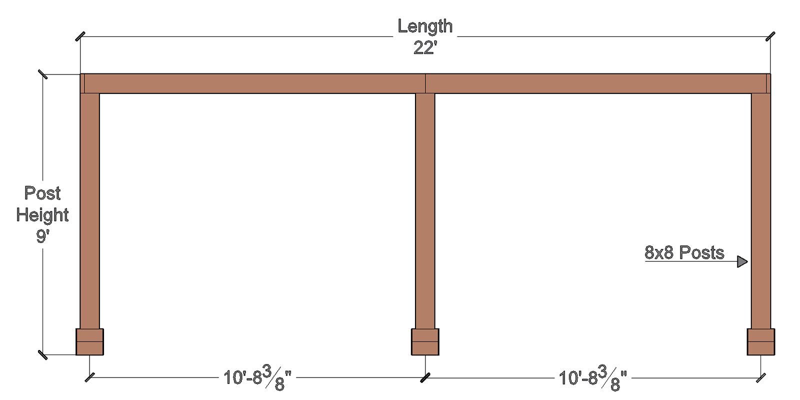 the-silverado-modern-pergola-8x8-front-view