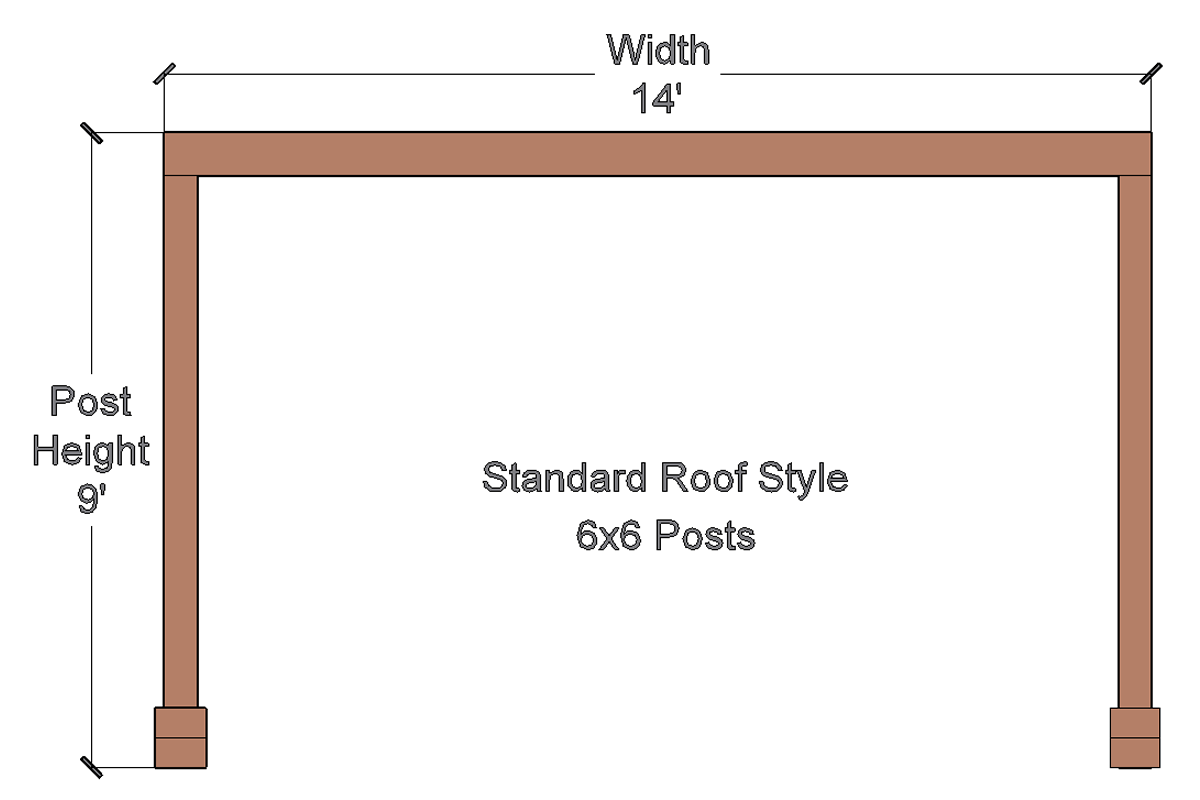 the-silverado-modern-pergola-standard-6x6-side-view