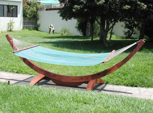 This is the finished product, which weve named the Noaks Ark Hammock.