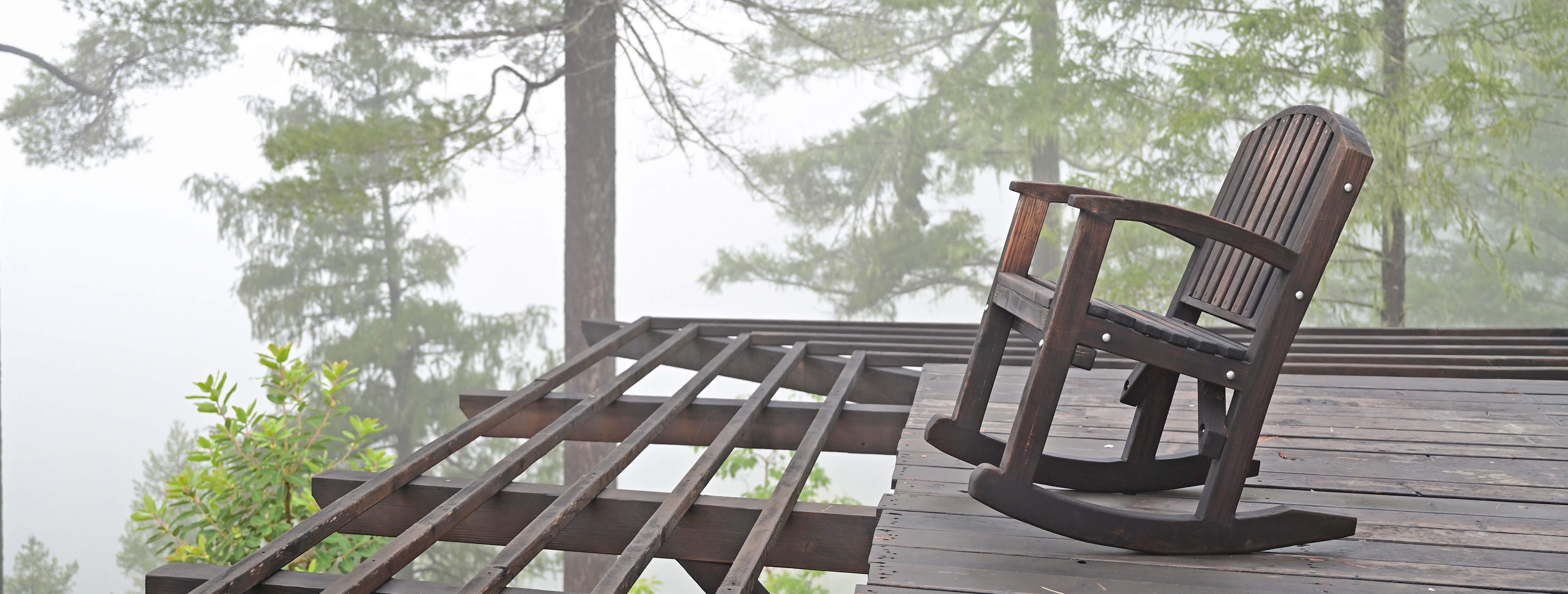 A 15-year-old Luna Rocking Chair, resealed (without sanding) only once, 10 years after installation.