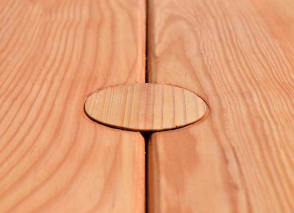 Redwood Plug for Umbrella Hole